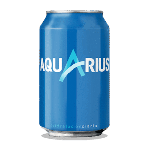 Aquarius Naranja o Limón, bebida isotónica refrescante, ideal para acompañar quesadillas y platos mexicanos.